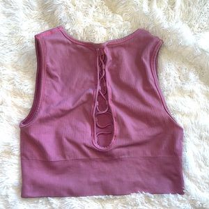 SoulCycle Sexy Pink Front Crisscross Sports Bra - Size M